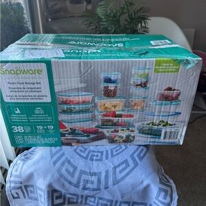 Plastic Food Storage Set - Blue